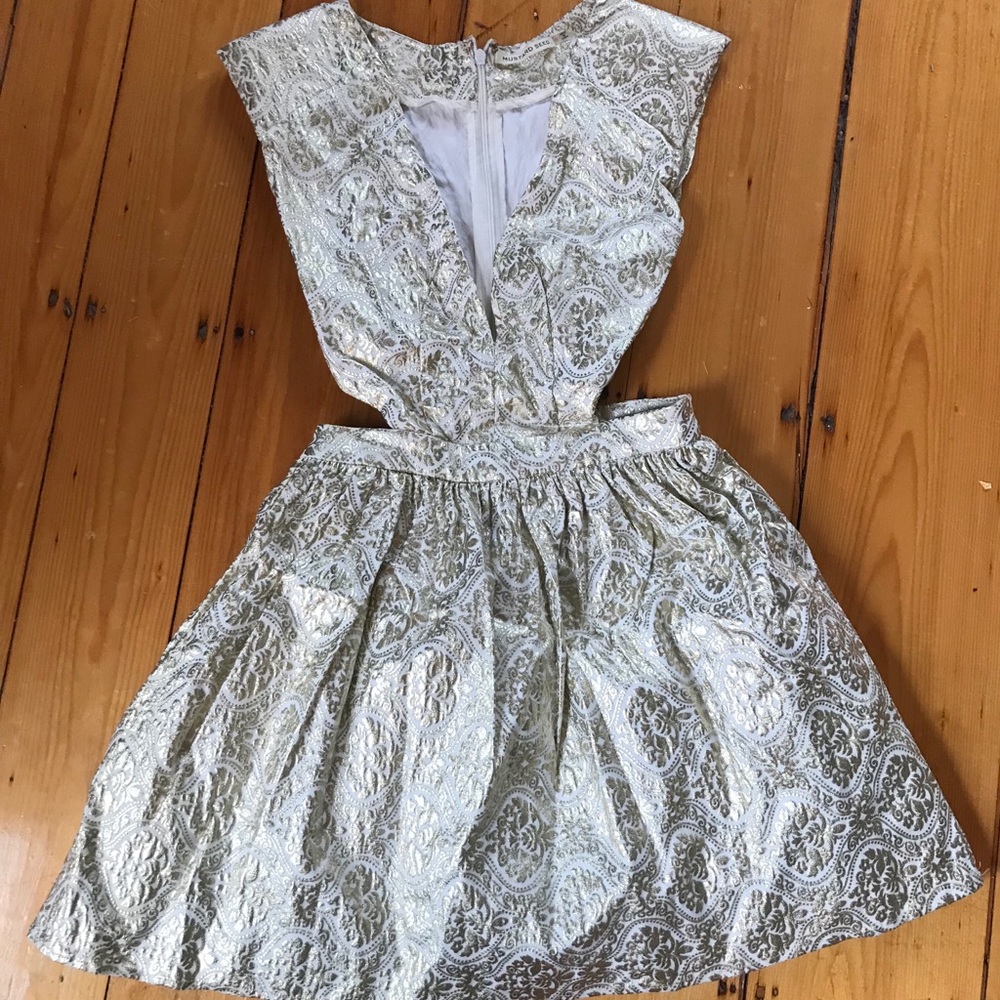 Gold/Cream Party Dress